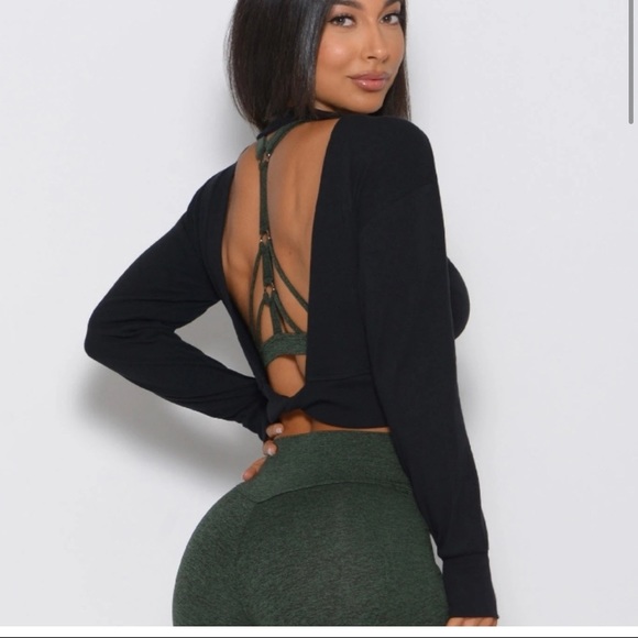 Bombshell Sportswear Open Back Pullover - Picture 2 of 5